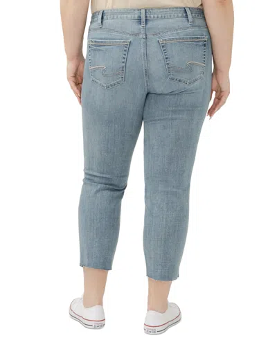 Silver Jeans Co. Plus Size Suki Straight-leg Cropped Jeans