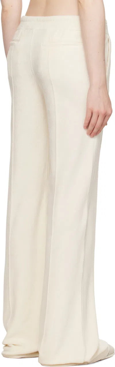 Tom Ford Off-white Terrycloth Tracksuit Lounge Pants In White
