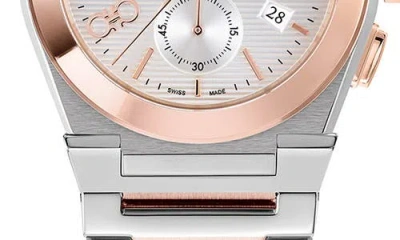 Ferragamo Vega Chrono Bracelet Watch In Gold