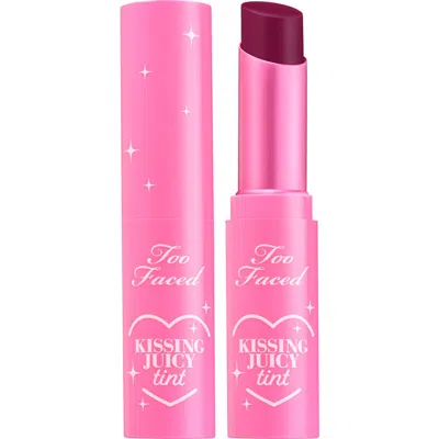 Too Faced Grape Soda Kissing Jelly Juicy Tint Lip Balm 3g In Purple