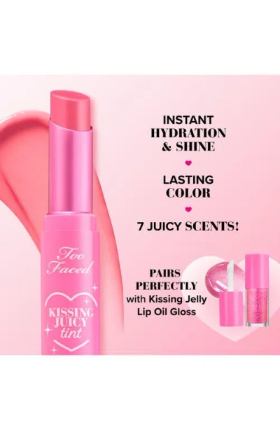 Too Faced Strawberry Frosting Kissing Jelly Juicy Tint Lip Balm 3g In Pink