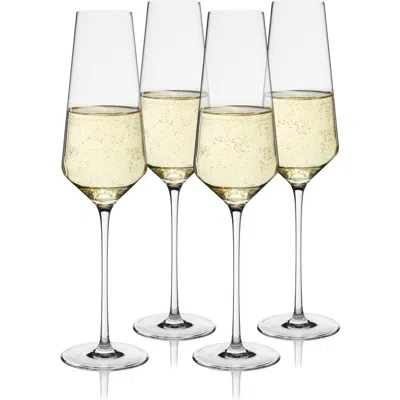 Viski Reserve Liminal Champagne Flutes Set Of 4