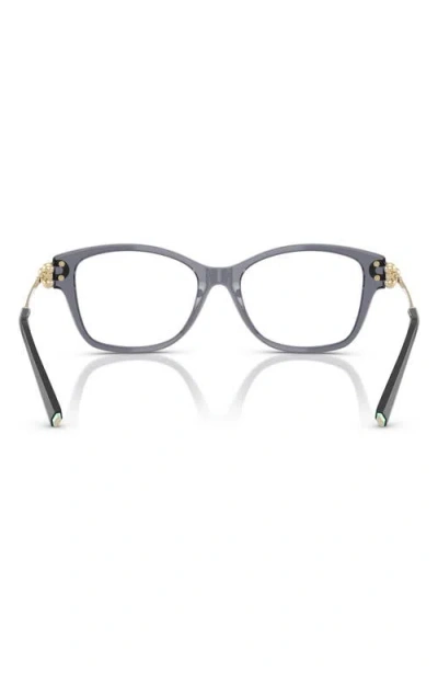 Tiffany & Co . Universal Fit 53mm Rectangular Optical Glasses In Gray