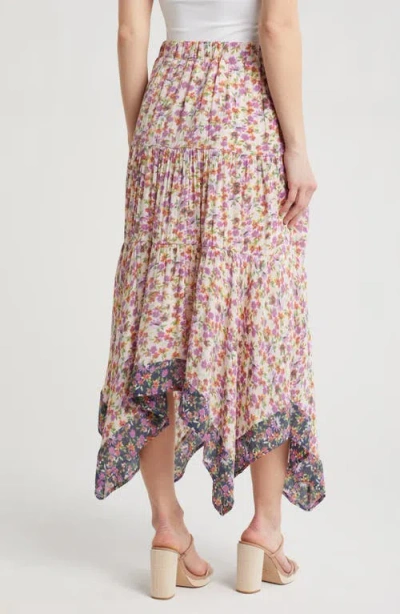 Nanette Lepore Print Asymmetric Maxi Skirt