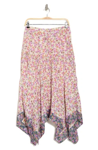 Nanette Lepore Print Asymmetric Maxi Skirt
