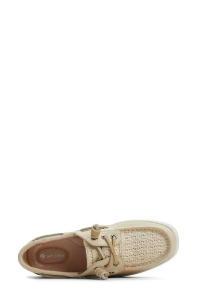 Sperry Rosefish 3 Eye Boat Shoe In Neutral