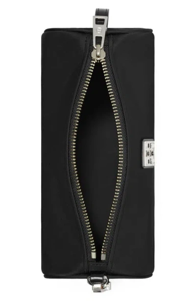 Tory Burch Virginia Nylon Cylindrical Shoulder Bag In Black