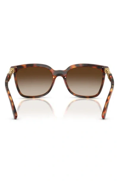 Vogue 55mm Polarized Gradient Square Sunglasses