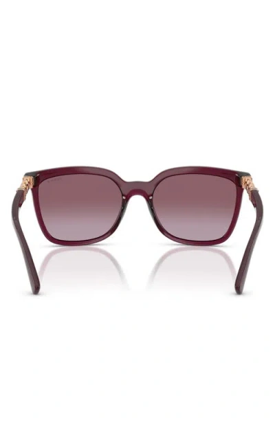 Vogue 55mm Polarized Gradient Square Sunglasses