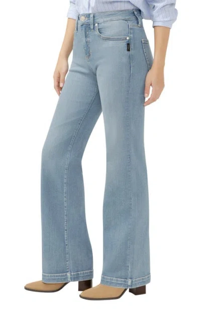 Silver Jeans Co. Women's Elyse Mid Rise Comfort Fit Slim Bootcut Jeans In Blue