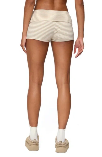 Edikted Kodi Stripe Foldover Microshorts