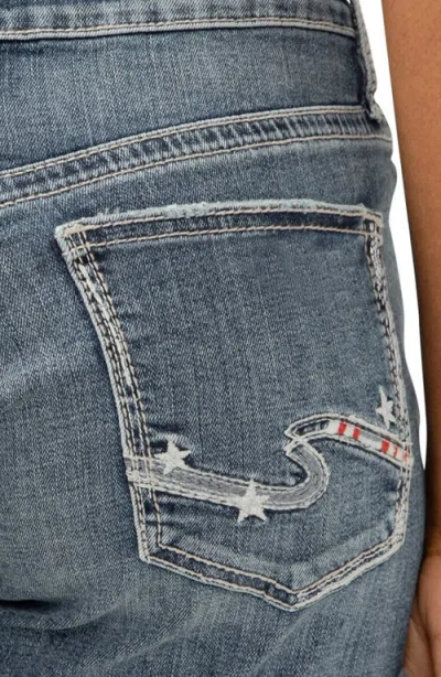 Silver Jeans Co. Women's Mid-rise Boyfriend Denim Shorts In Blue