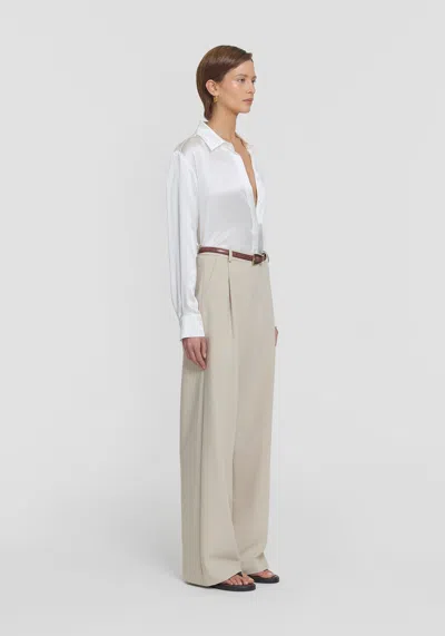 Viktoria & Woods Memorial Silk Shirt In White