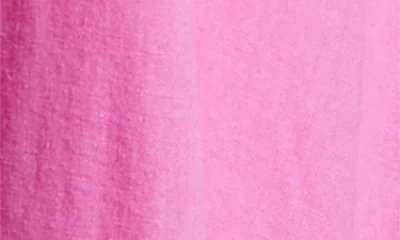 Treasure & Bond Short Sleeve Button Down Linen Blend Midi Dress