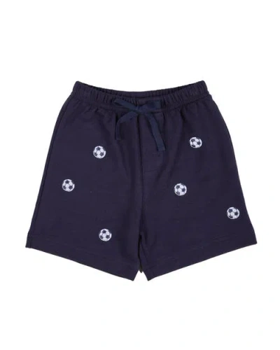Florence Eiseman Knit Pull On Short With Soccer Balls