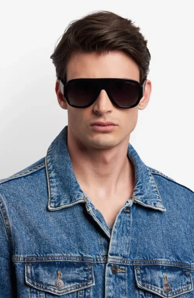 Marc Jacobs 59mm Gradient Pilot Sunglasses In Black