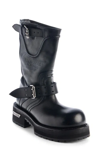 Balenciaga Woman Black Boots In Multi