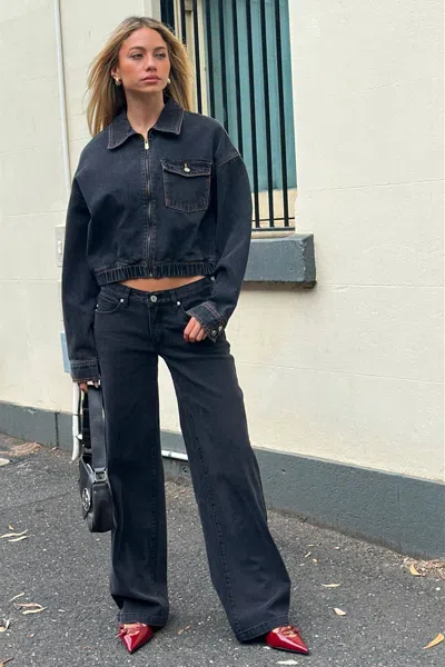 Abrand 99 Baggy Bella Jeans Mid Blue