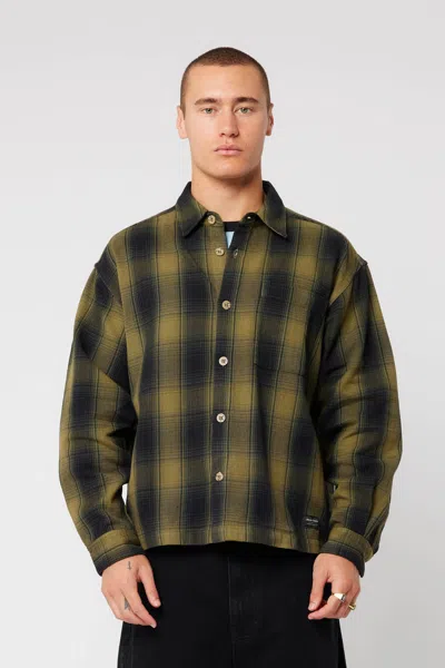 Abrand Bobby Ls Check Shirt In Green
