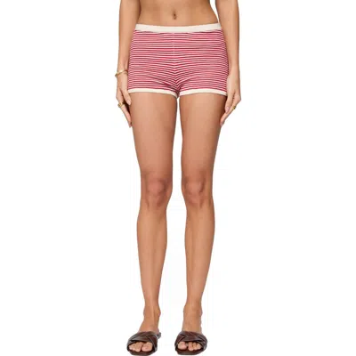 Edikted Saylor Striped Knit Shorts