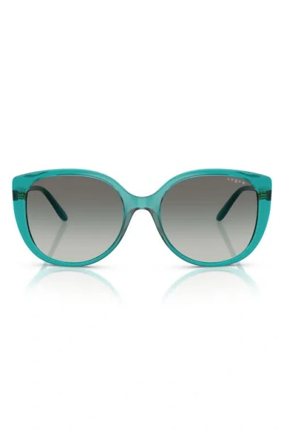 Vogue 55mm Polarized Gradient Butterfly Sunglasses