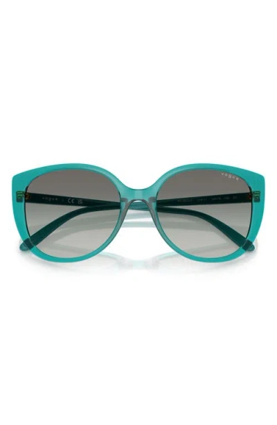 Vogue 55mm Polarized Gradient Butterfly Sunglasses