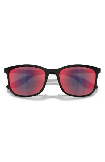 Prada Linea Rossa Pra08s Rectangular Sunglasses In Multi
