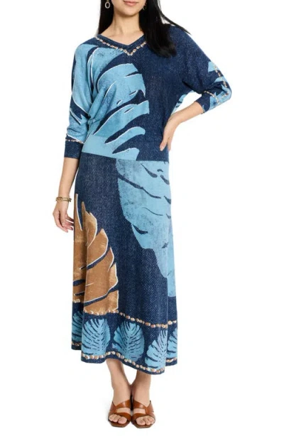 Nic + Zoe Nic+zoe Twilight Front Knit Sweater Skirt