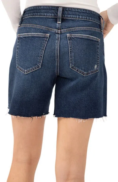 Silver Jeans Co. Women's Suki Mid Rise Curvy Fit Mid-thigh Shorts In Blue