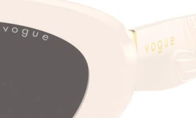Vogue 55mm Polarized Oval Sunglasses