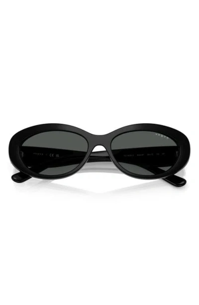 Vogue 55mm Polarized Oval Sunglasses