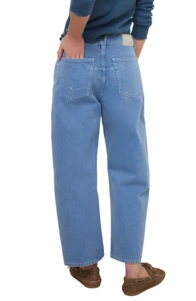 Free People Deep Trance Dropped Boyfriend Jeans In Ocean