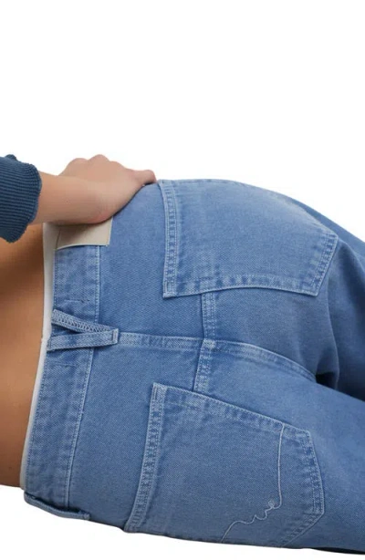 Free People Deep Trance Dropped Boyfriend Jeans In Ocean