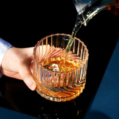 Viski Zephyr Crystal Lowball Tumblers Set Of 2