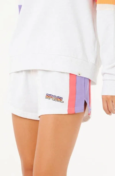 Rip Curl Las Dalias Colorblock Cotton Blend Fleece Shorts