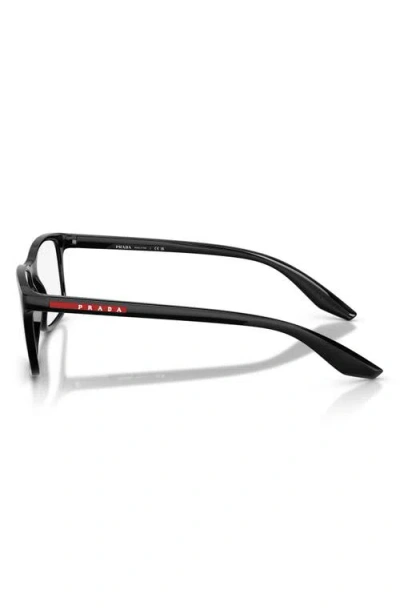 Prada Linea Rossa 52mm Pillow Optical Glasses In Black