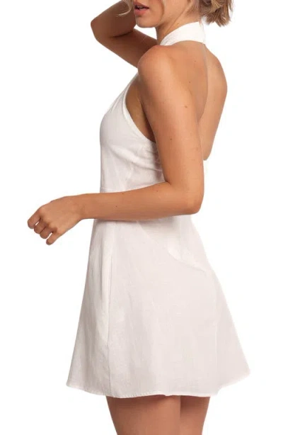Petal And Pup Petal & Pup Betsy Cotton Halter Minidress In White