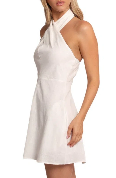 Petal And Pup Petal & Pup Betsy Cotton Halter Minidress In White