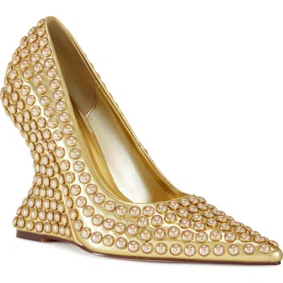 Azalea Wang Teryn Pointed Toe Wedge Pump