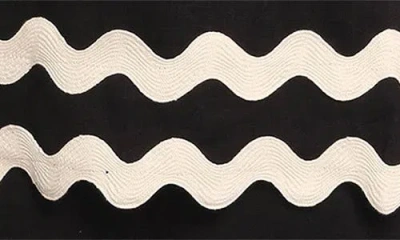 Petal And Pup Petal & Pup Taliah Rickrack Trim Wide Leg Pants In Black