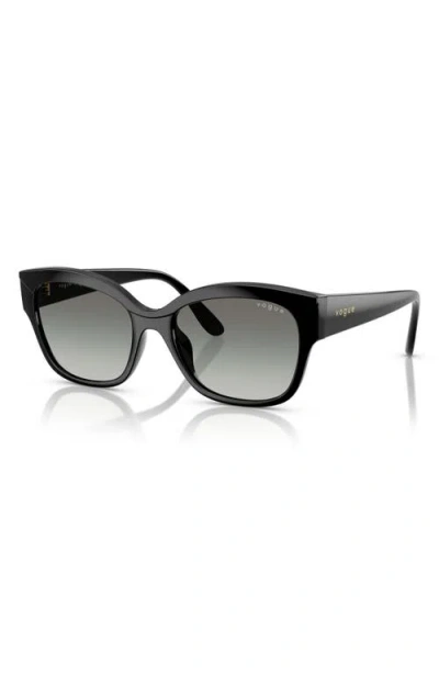 Vogue 55mm Polarized Gradient Butterfly Sunglasses