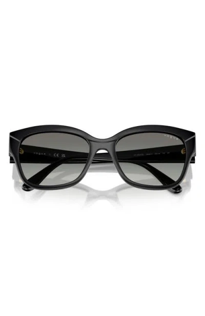 Vogue 55mm Polarized Gradient Butterfly Sunglasses