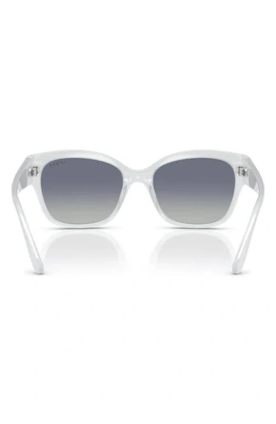 Vogue 55mm Polarized Gradient Butterfly Sunglasses