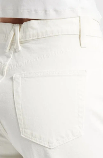 Slvrlake Grace High Waist Organic Cotton Denim Wide Leg Jeans In Ecru