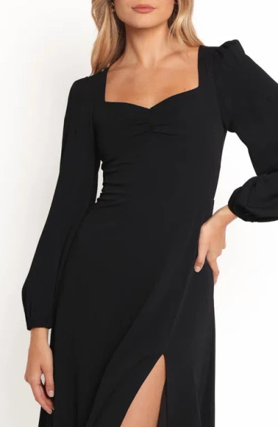 Petal And Pup Petal & Pup Franklin Long Sleeve Midi Dress In Black