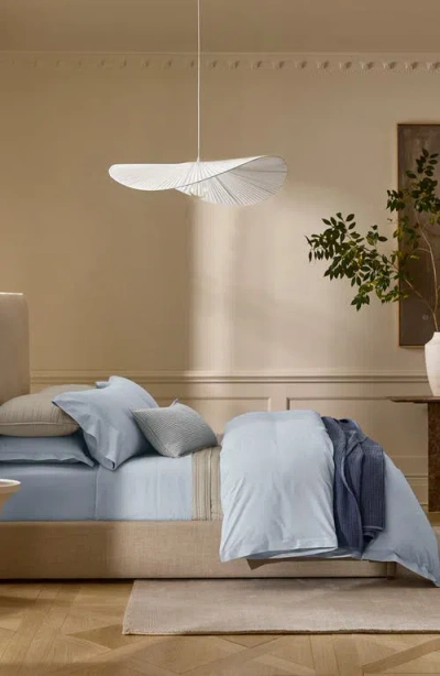 Boll & Branch Set Of 2 Percale Hemmed Pillowcases In Purple