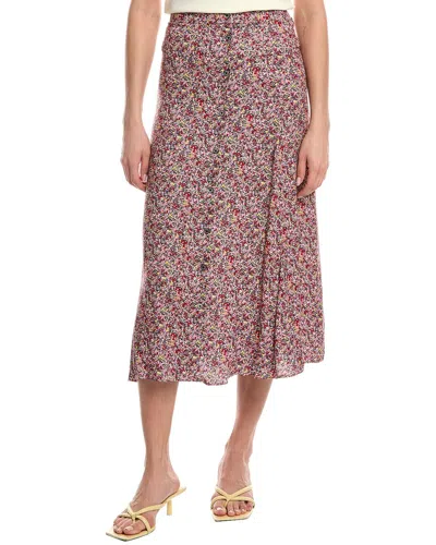 Zadig & Voltaire June Midi Skirt In Multi