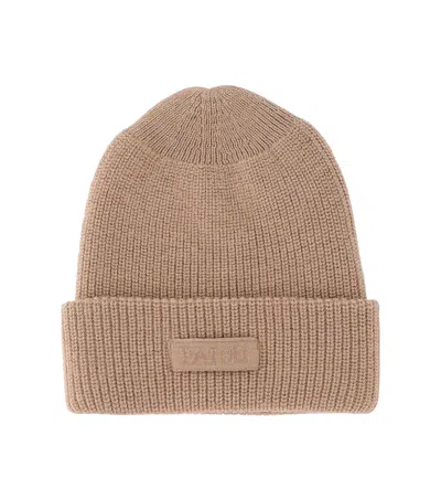 Patou Brown Logo-embroidered Beanie