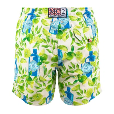 Mc2 Saint Barth Gustavia Swimsuit With Gin And Lime Print