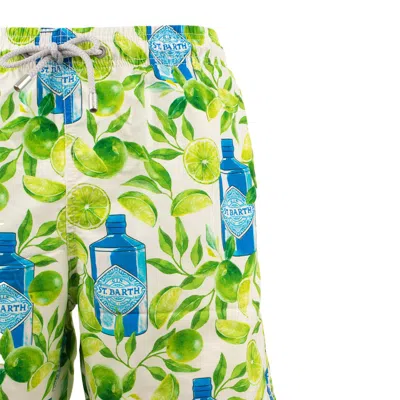 Mc2 Saint Barth Gustavia Swimsuit With Gin And Lime Print